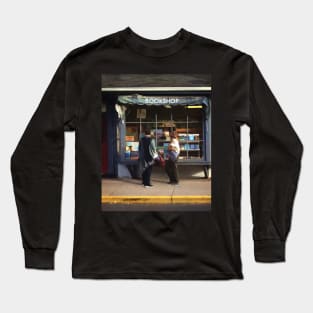 New Hope PA - Browsing By Bookstore Window Long Sleeve T-Shirt